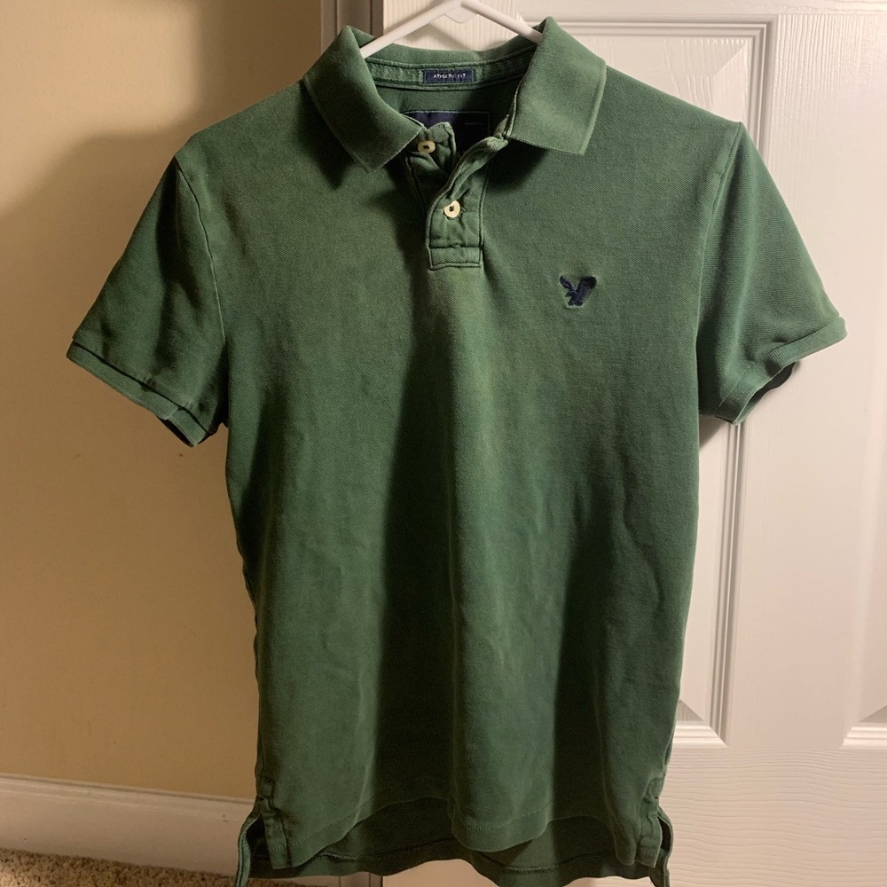 Green American Eagle polo. Size small